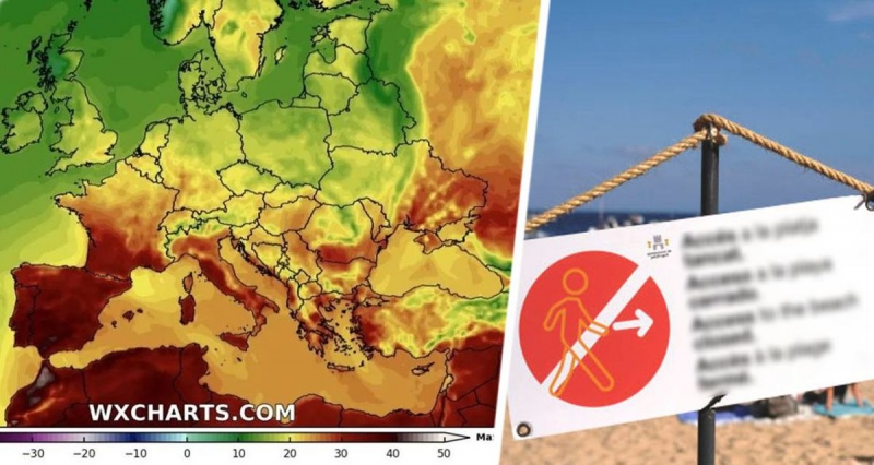 Это конец: температура достигла 60°C, туристам приказано бежать с пляжей