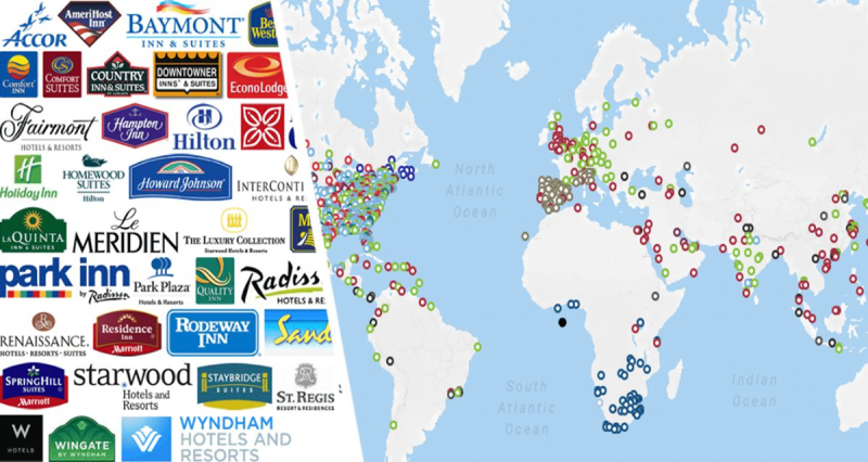 Названы отельные рекордсмены: сети с самым большим числом гостиничных номеров